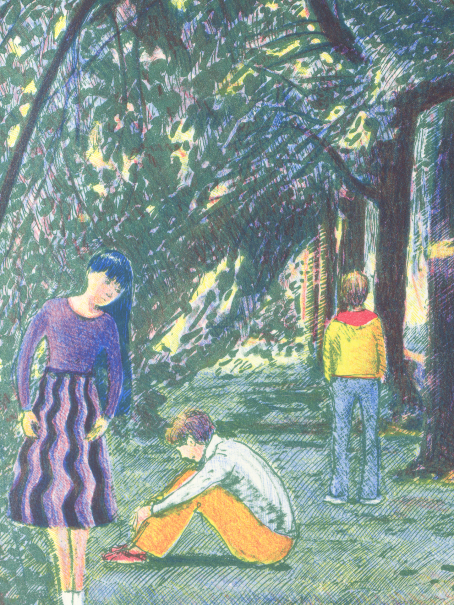 Allee mit Linden (Lithografie)