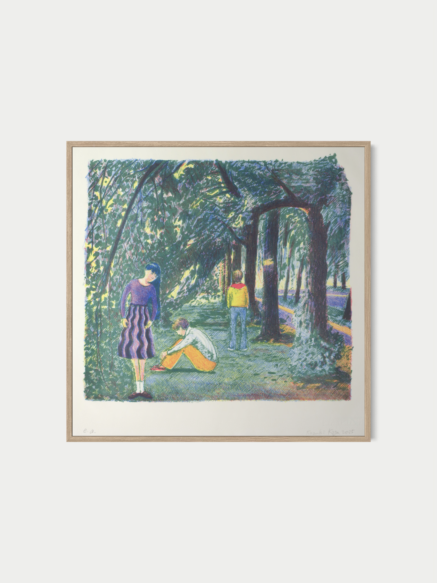Allee mit Linden (Lithografie)