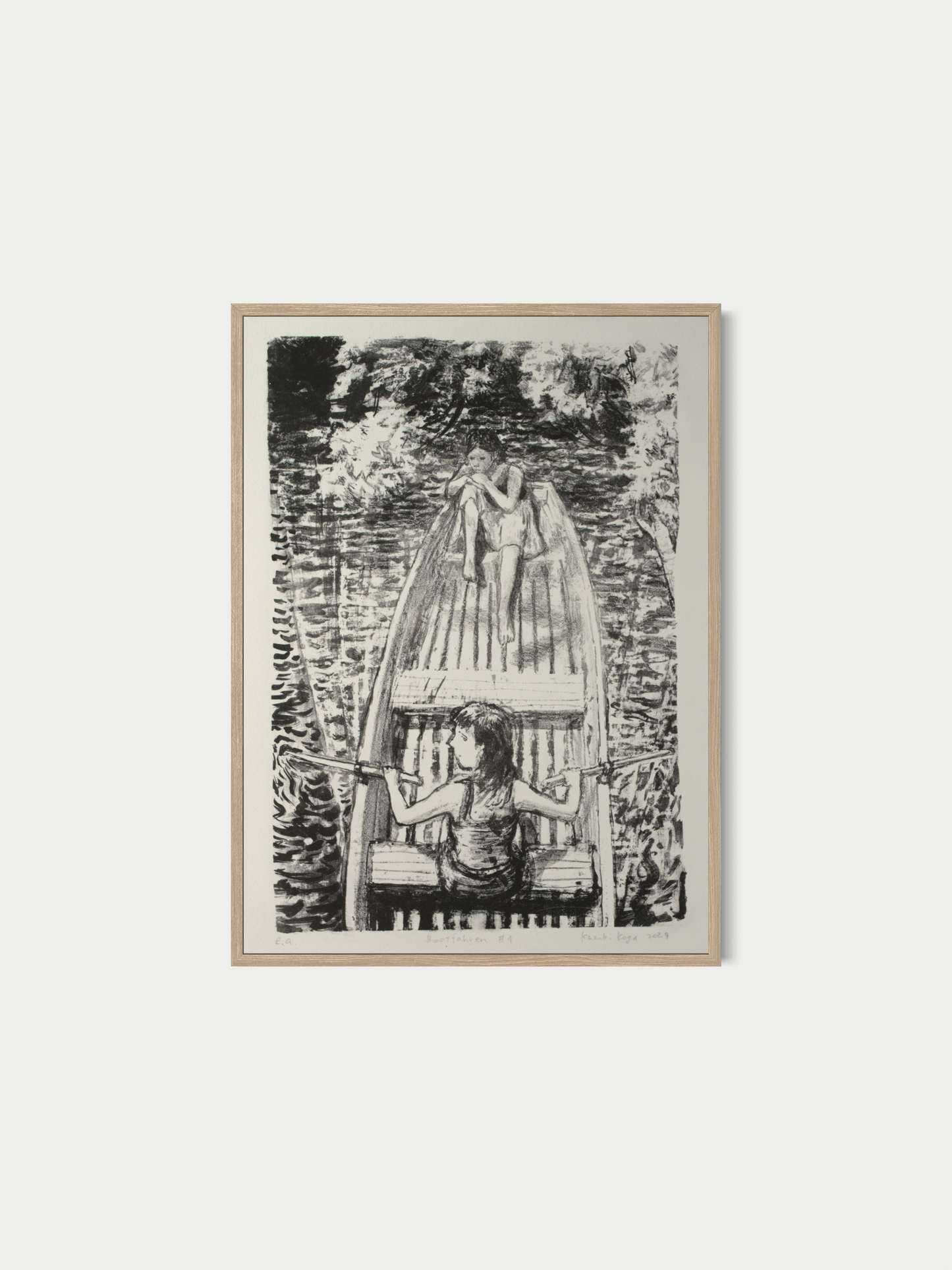 Bootfahren #1 (Lithografie)