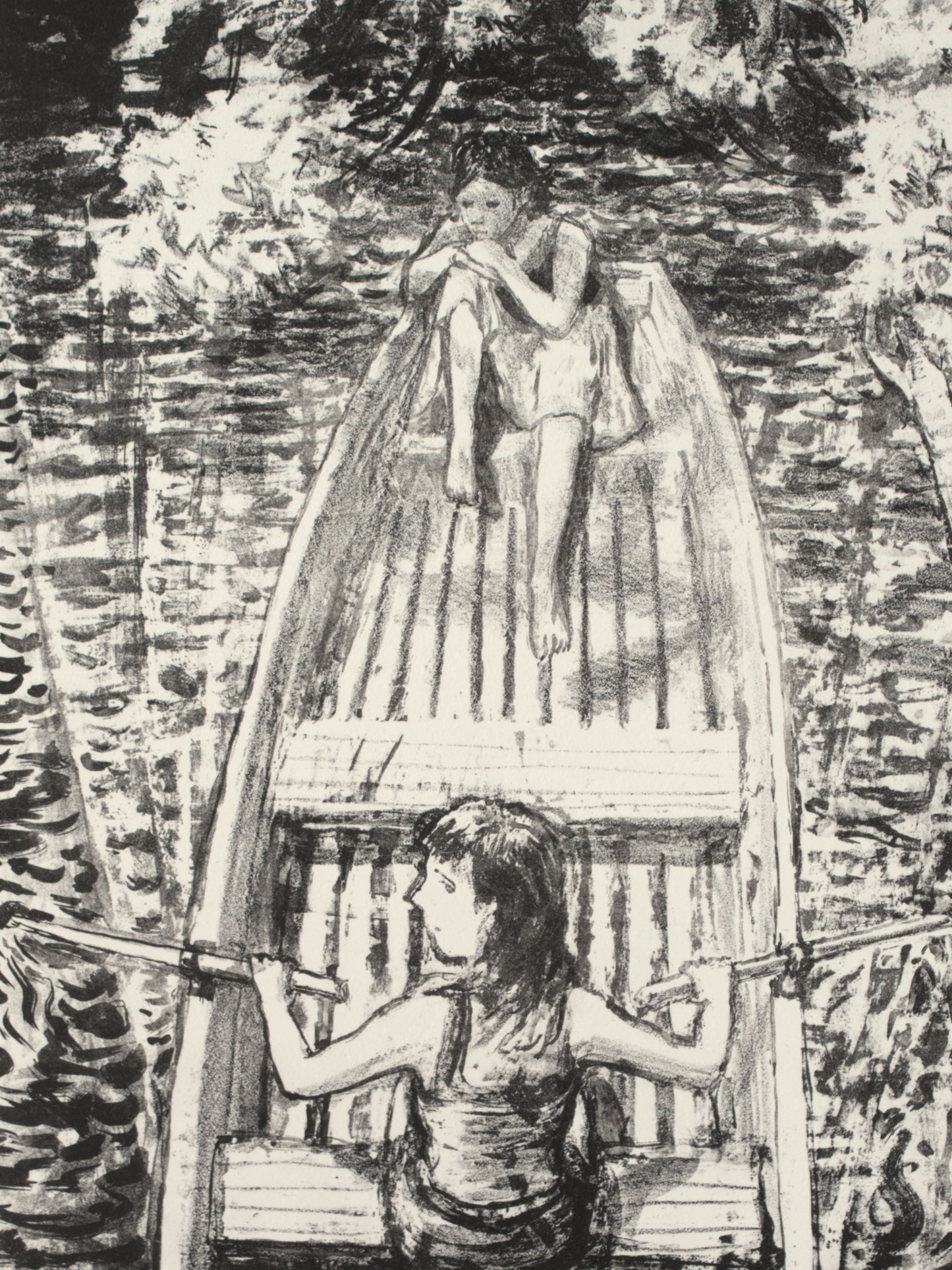 Bootfahren #1 (Lithografie)