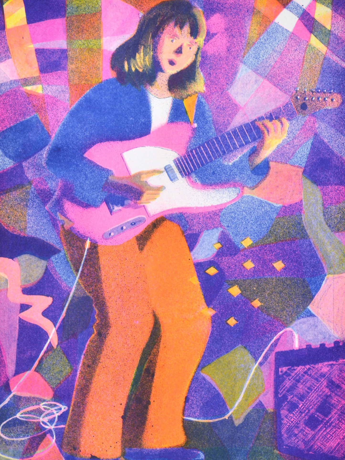 Gitarre (Risografie)