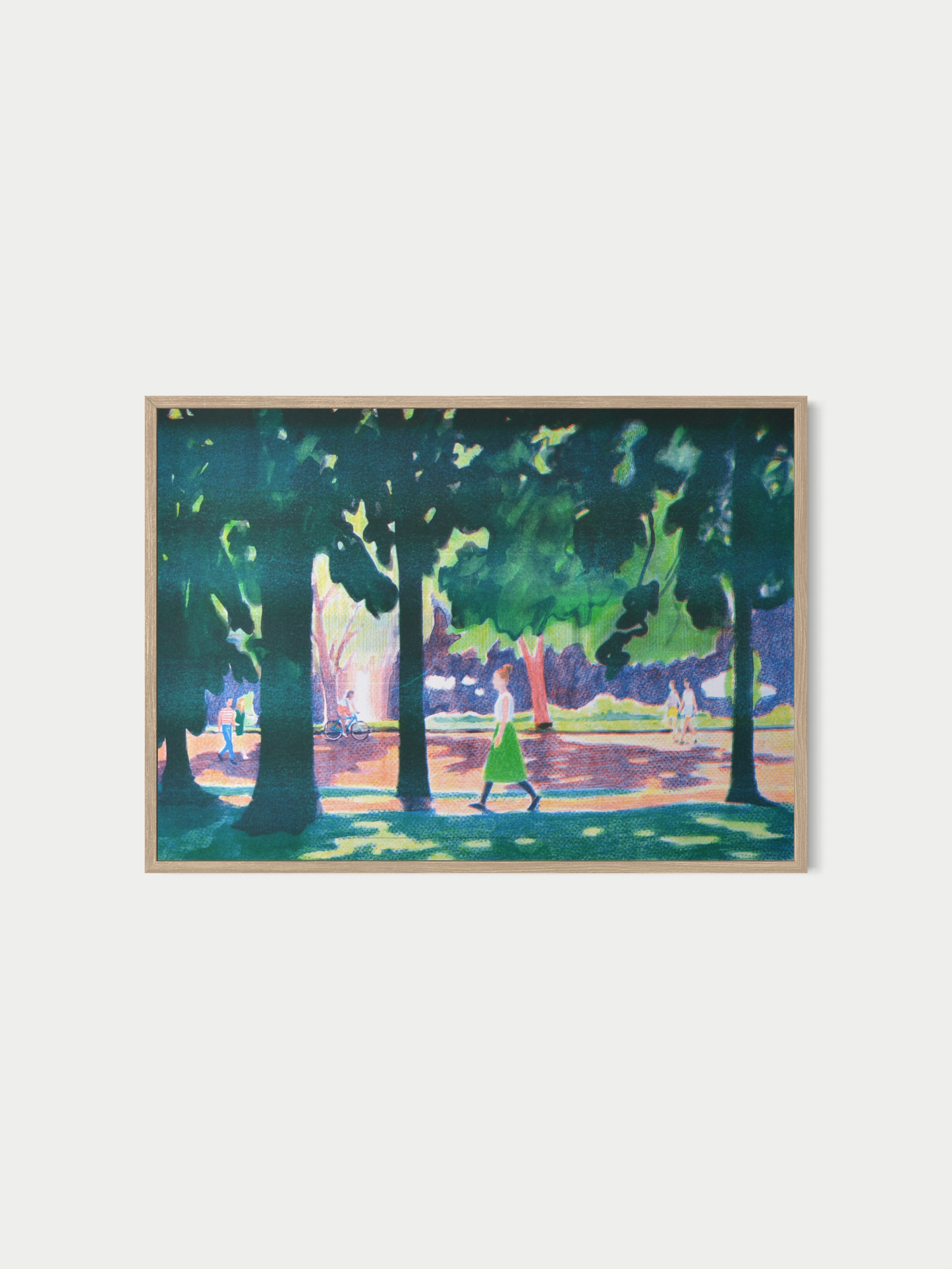Im Park Brunnen (Risografie)