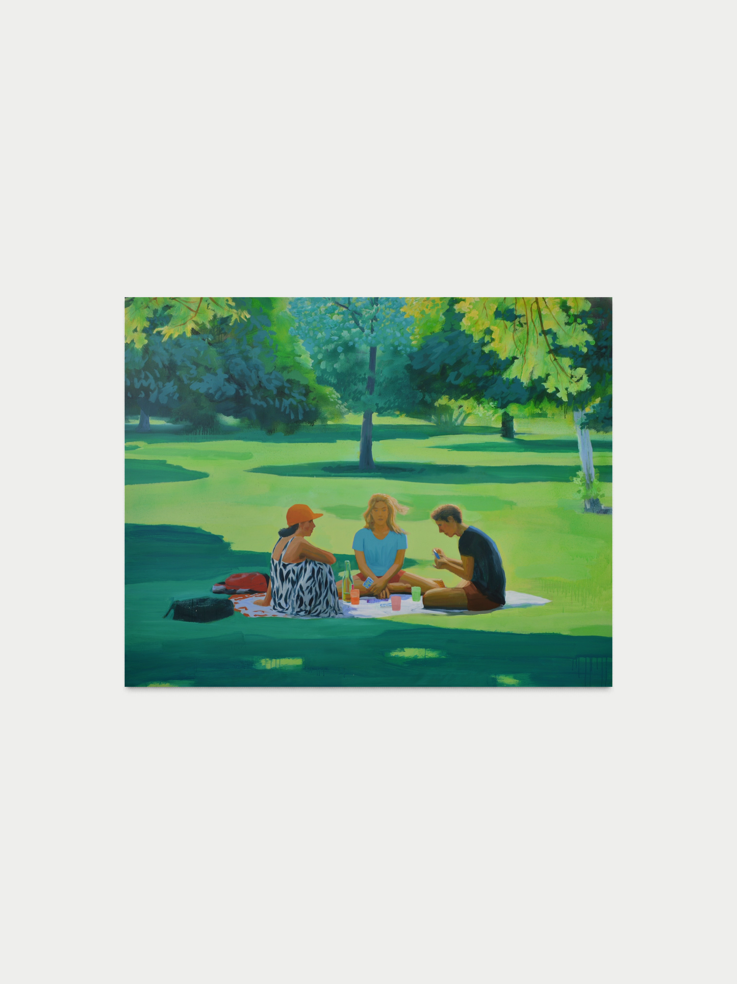 Kartenspiel im Freien