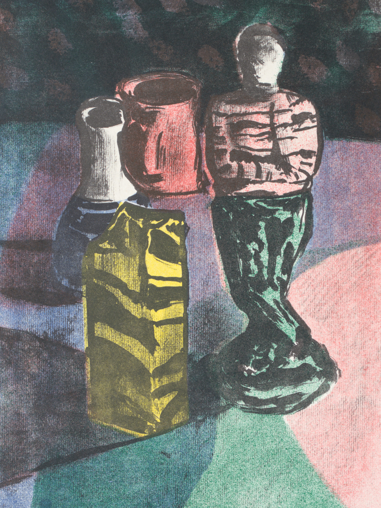 Stillleben mit Keramik (Lithografie)