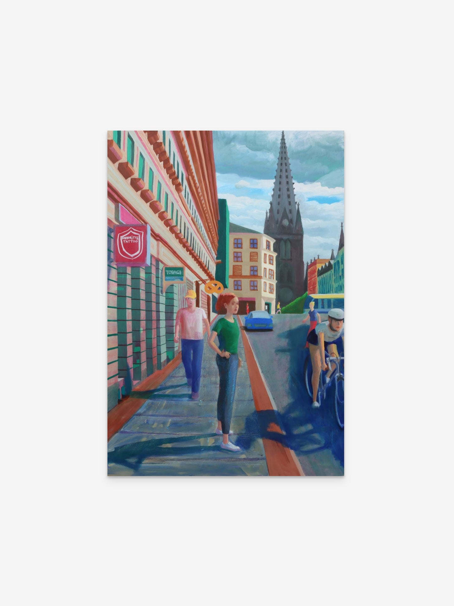 Perspektive mit Kirche