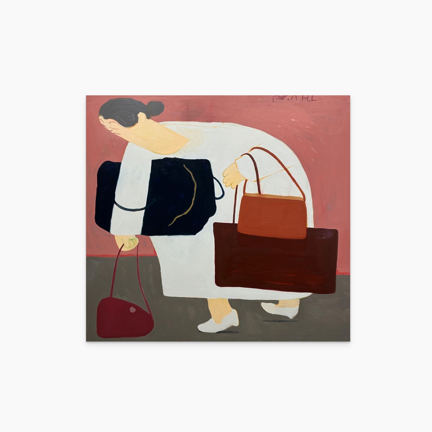 Woman with Bags