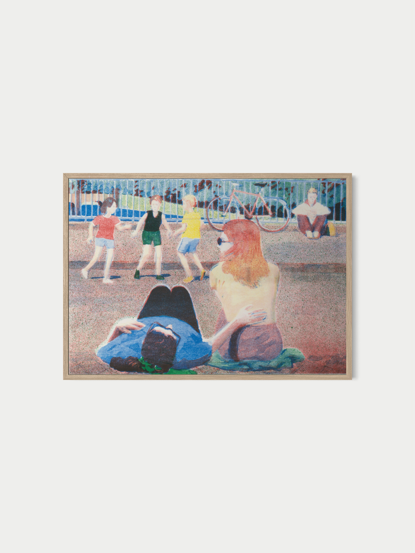 Auf der Brücke (Risografie)