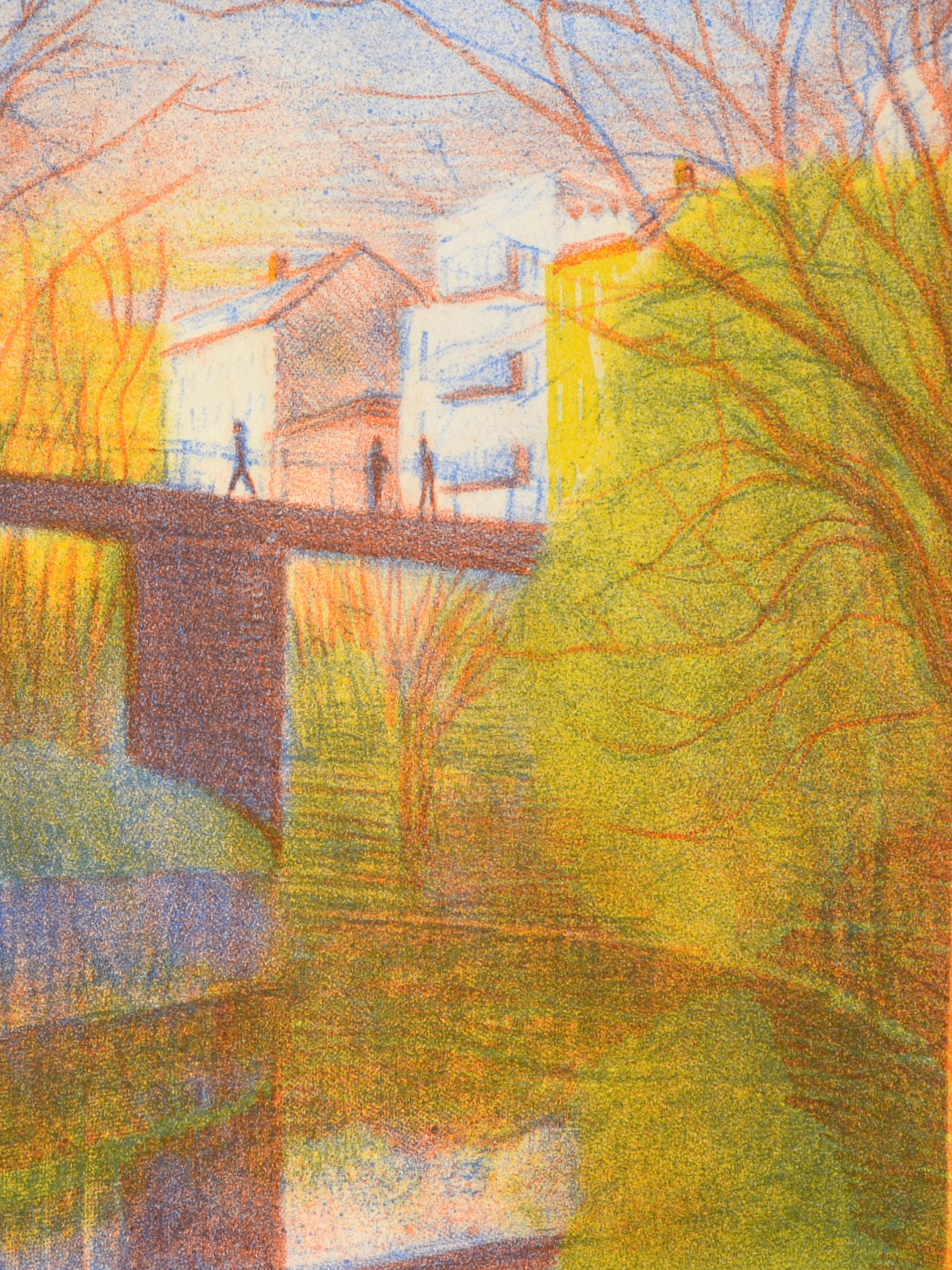 Landschaft mit Kanal (Lithografie)