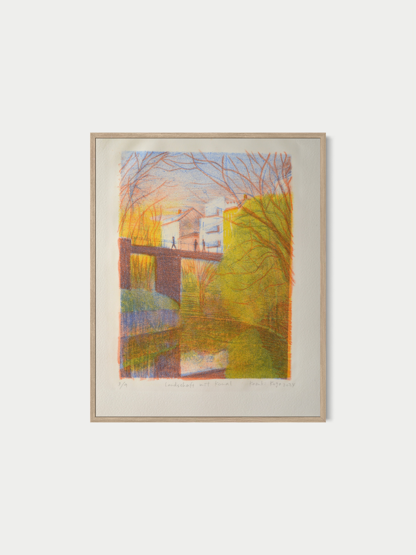 Landschaft mit Kanal (Lithografie)