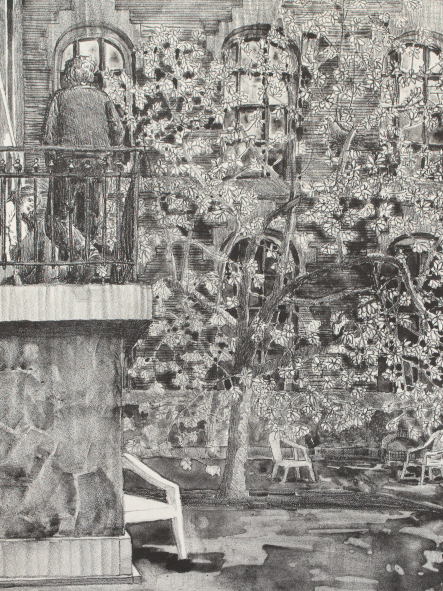 Magnolie II (Lithografie)