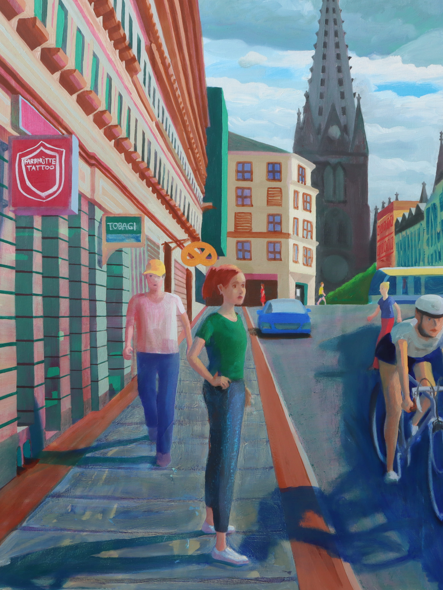 Perspektive mit Kirche