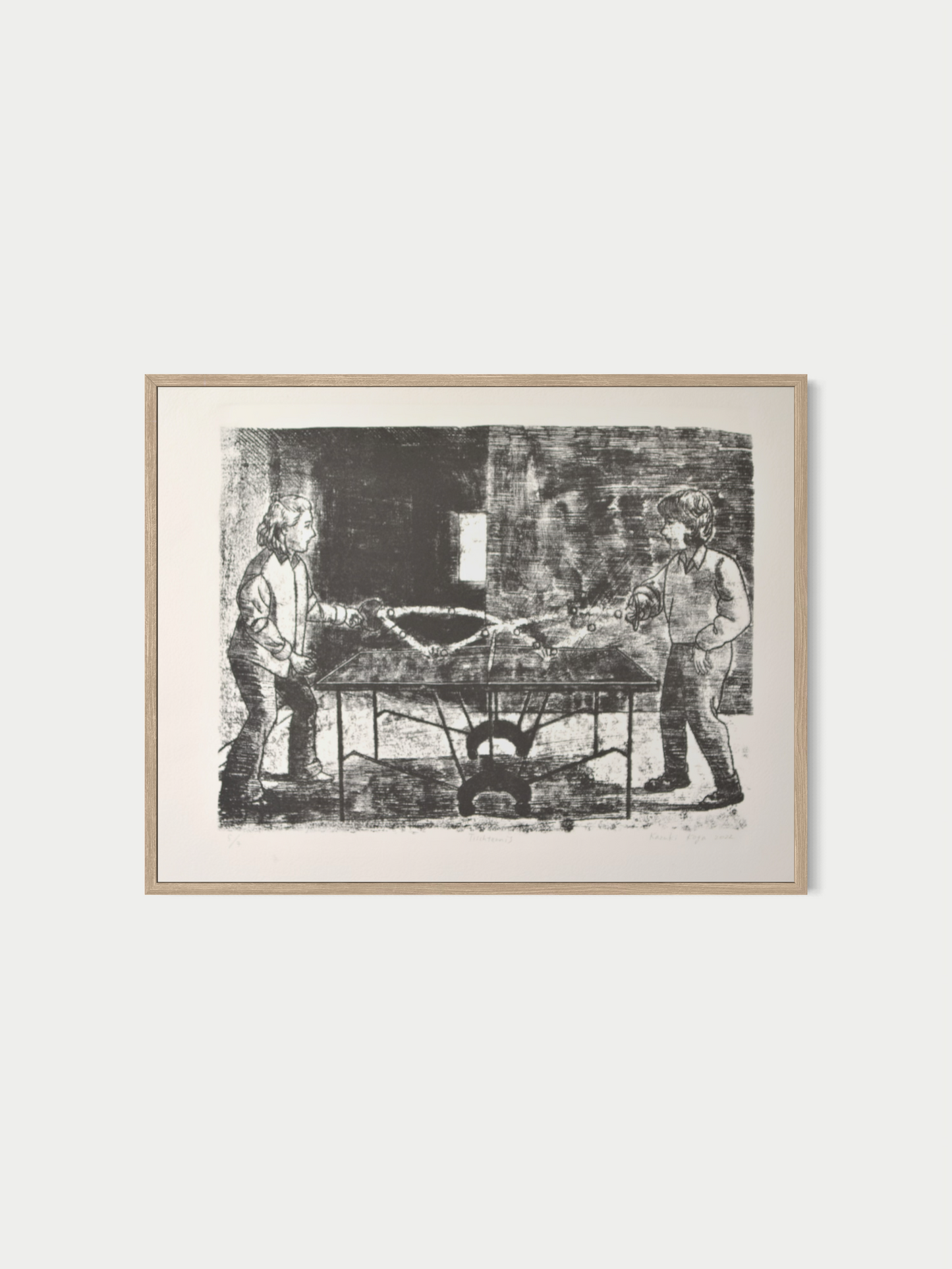 Tischtennis (Lithografie)