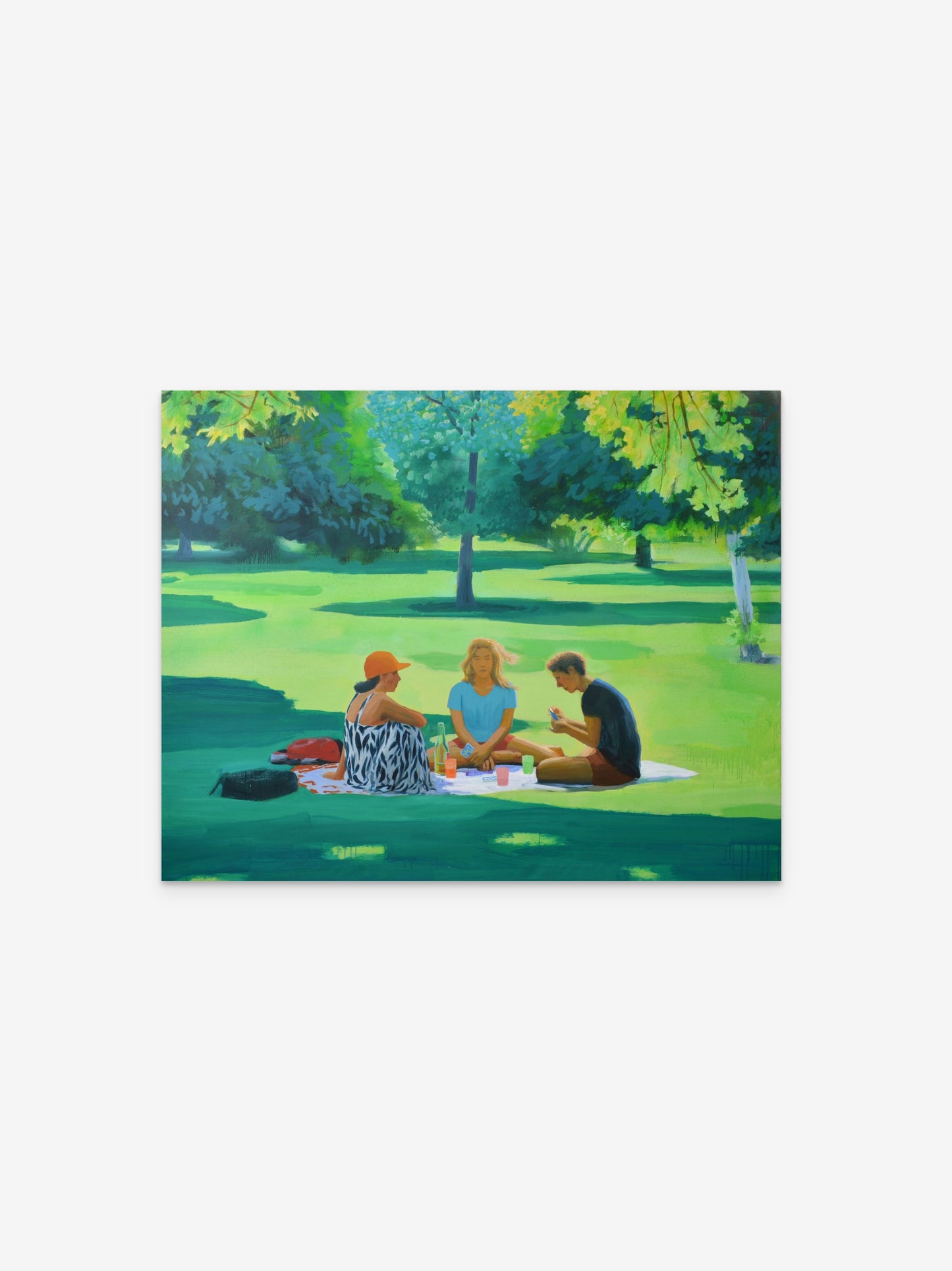 Kartenspiel im Freien