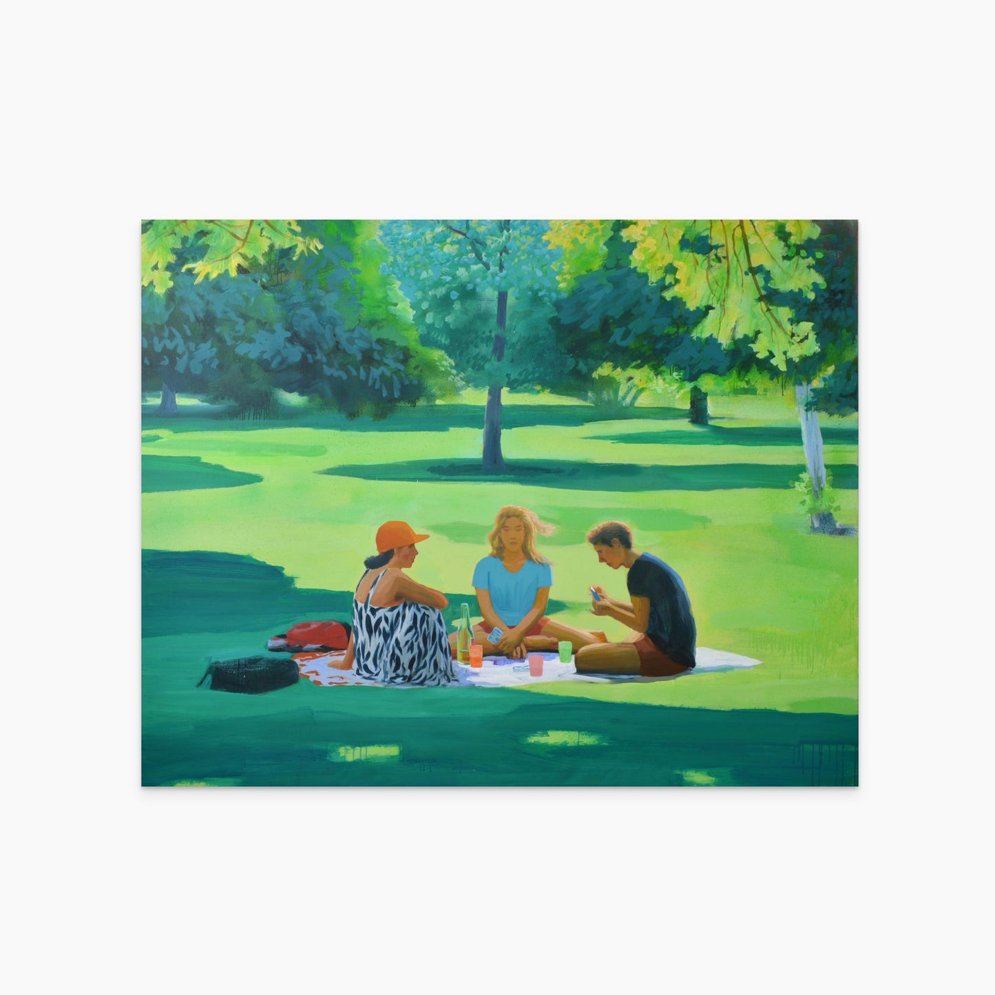 Kartenspiel im freien