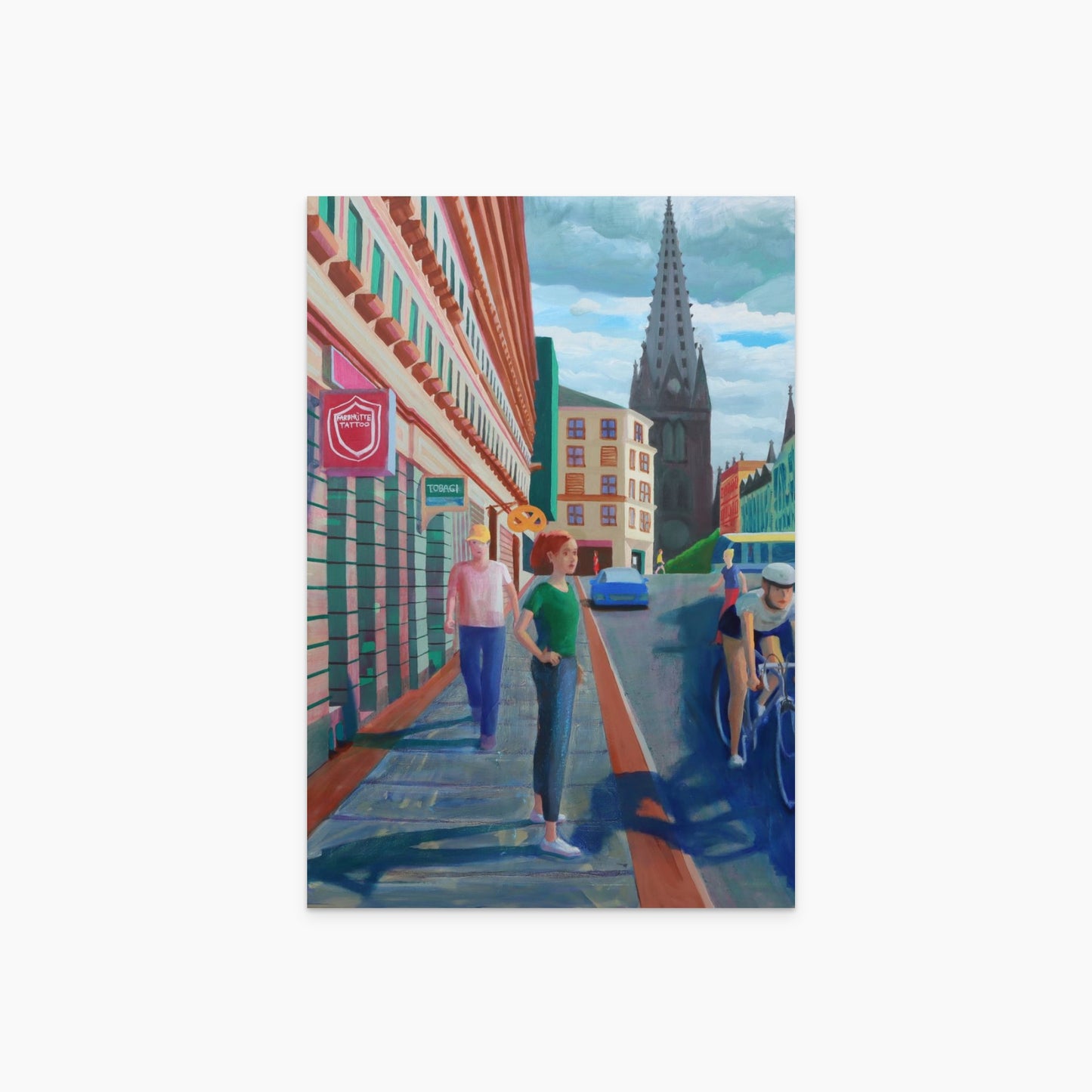 Perspektive mit Kirche